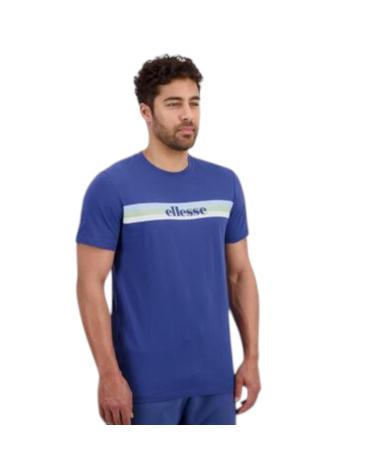 T-SHIRT ELLESSE GIACOMO SHR22414-429 AZUL MARINHO COM FAIXA NAVY