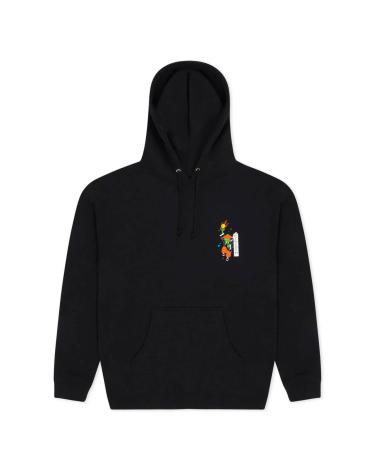 RIPNDIP RYU HOODIE NEGRA MULTICOLOR MULTICOLOR