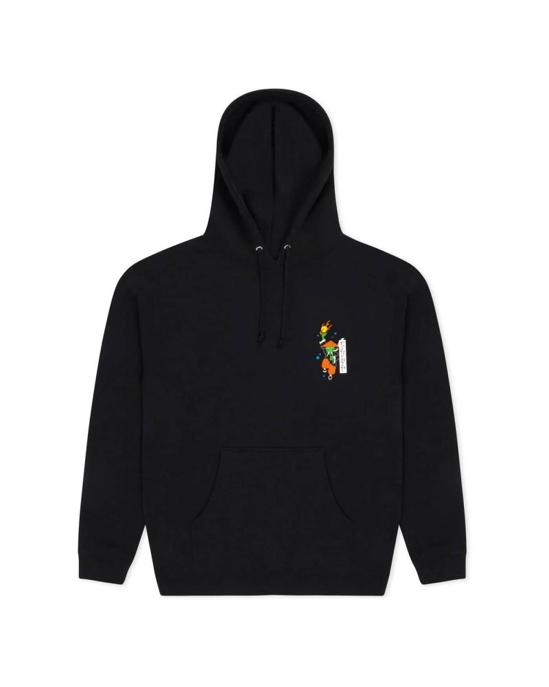 RIPNDIP RYU HOODIE SCHWARZ MEHRFARBIG MULTICOLOR