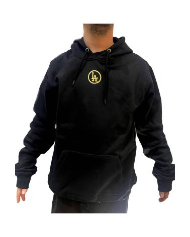 47 BRAND GOLD FOIL BACKER MELROSE JE BLACK HOODIE NEGRO