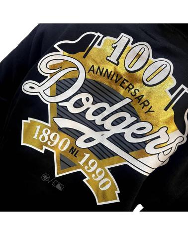 47 BRAND GOLD FOIL BACKER MELROSE JE KAPUZENPULLOVER SCHWARZ NEGRO