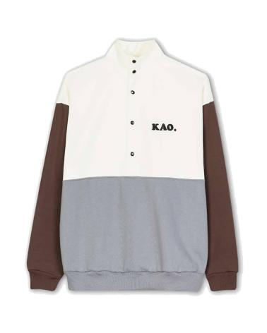 KAOTIKO CREW BUTTONS MATTHEW IVORY-P MULTICOLOR SWEATSHIRT MULTICOLOR