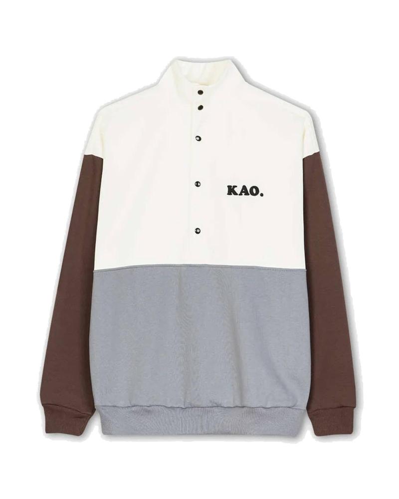 KAOTIKO CREW BUTTONS MATTHEW IVORY-P MULTICOLOR SWEATSHIRT MULTICOLOR