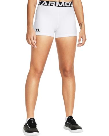 CALÇÃO UNDER ARMOUR HG SHORTY COMPRESSÃO BRANCO 1383629-100 CLARO