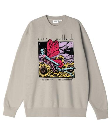 OBEY PREMIUM EUPHORIA PERSONIFIED SI SWEATSHIRT MEHRFARBIG MULTICOLOR
