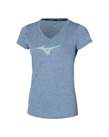 T-SHIRT RUNNING MIZUNO CORE RB CELESTE CITADEL BLEU J2GAC213-02 AZUL