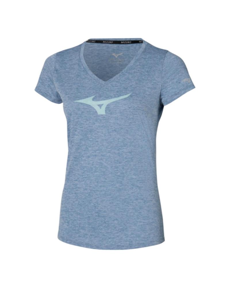 T-SHIRT RUNNING MIZUNO CORE RB CELESTE CITADEL BLEU J2GAC213-02 AZUL