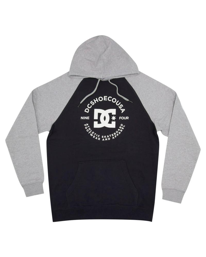 DC SHOES STAR PILOT KAPUZENPULLOVER SCHWARZ-GRAU MELANGE MULTICOLOR