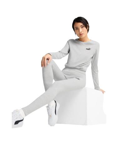 LEGGINGS PUMA ESSENTIALS Nº1 LOGO 682422-04 GRIGIO GRIS