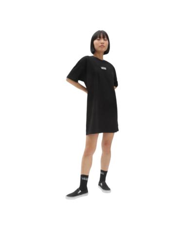 VESTIDO VANS CENTER VEE VN0A4RU2BLK1 PRETO - VANS OFF THE WALL NEGRO