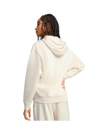 FELPA CON CAPPUCCIO PUMA ESSENTIALS SCRIPT COMFORT ALPINE BEIGE 684983-87 BEIGE