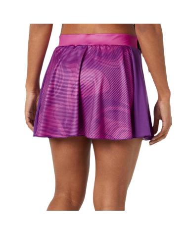 MIZUNO BEDRUCKTER FLYING SKIRT ROCK-HOSE LILA FÜR TENNIS UND PADEL VIOLETA