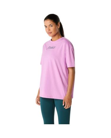 ASICS LOGO TEE 2032C843-701 - VIOLETTES DAMEN-T-SHIRT VIOLETA
