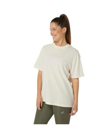 ASICS LOGO TEE 2032C843-201 - BEIGES DAMEN-T-SHIRT BEIGE