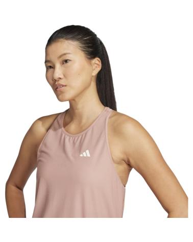 ADIDAS OWN THE RUN JD4144 PINK BROWN SLEEVELESS T-SHIRT MARRóN