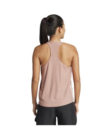 ADIDAS OWN THE RUN JD4144 PINK BROWN SLEEVELESS T-SHIRT MARRóN