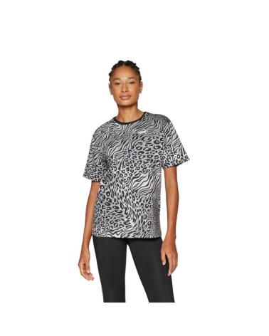PUMA ESSENTIALS T-SHIRT GRAPHIQUE LÉOPARD GRIS 688533-01 GRIS