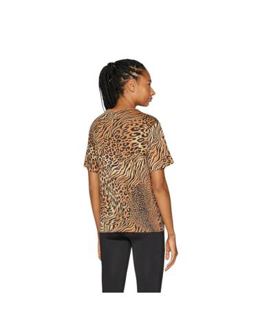 PUMA ESSENTIALS GRAPHIC ANIMAL LEOPARDEN-T-SHIRT 688533-63 BRAUN MARRóN