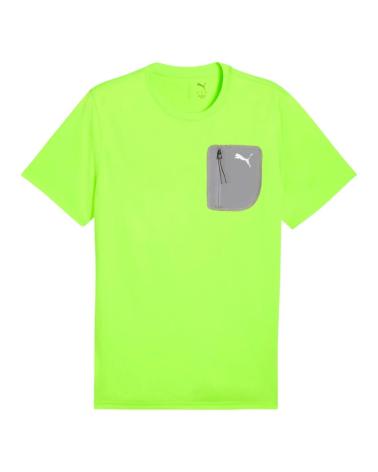 T-SHIRT PUMA FLEX POCKET TEE GLARE 526715-48 VERT VERDE