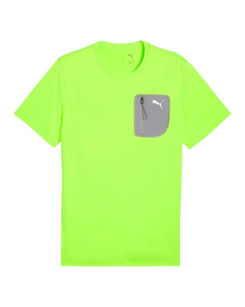 T-SHIRT PUMA FLEX POCKET TEE GLARE 526715-48 VERT VERDE