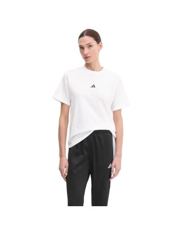 T-SHIRT ADIDAS ESSENTIALS SMALL LOGO JC5944 BIANCA CLARO