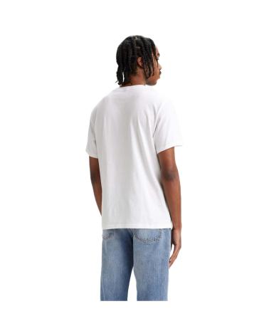 LEVI'S RELAXED FIT T-SHIRT WEISS MIT BEIGEM AUFDRUCK BEIGE