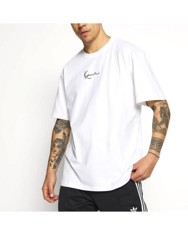 KARL KANI SMALL SIGNATURE LOGO T-SHIRT WEISS BLANCO