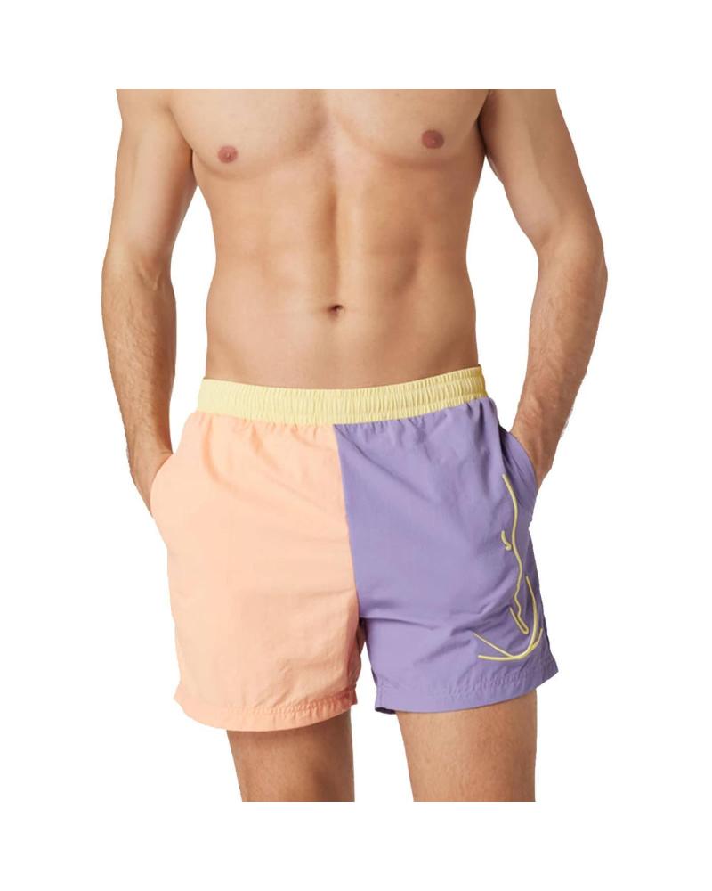 KARL KANI SIGNATURE BLOCK BOARD BADESHORTS MEHRFARBIG MULTICOLOR