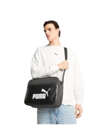 BOLSA A TIRACOLO PUMA CAMPUS REPORTER MÉDIA 8.5L PRETO 091297-01 NEGRO
