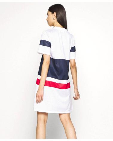 VESTIDO FILA BASANTI BRANCO BRILHANTE MULTICOLOR MULTICOLOR
