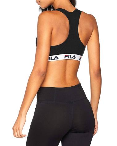 REGGISENO SPORTIVO FILA URBAN NERO CON FASCIA LOGO MULTICOLOR