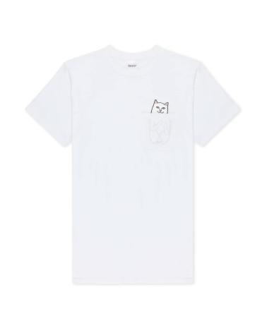 CAMISETA RIPNDIP LORD NERMAL POCKET BLANCA MULTICOLOR