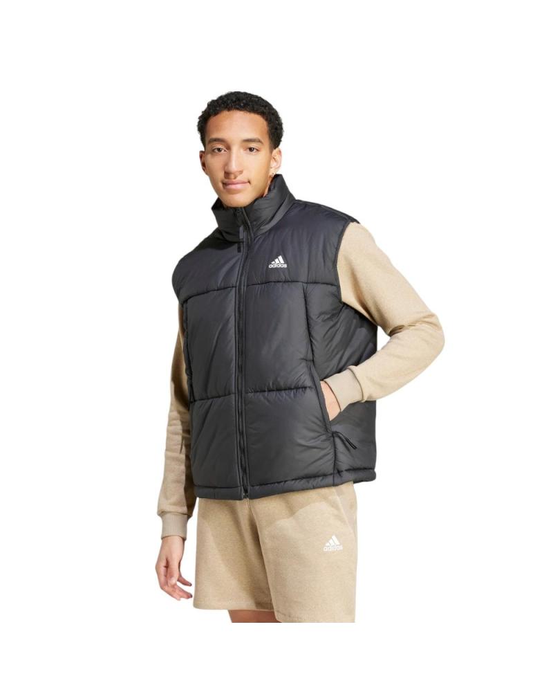 -ADIDAS-CHALECO-BSC-3-BANDAS-POFFY-IV9245-VEST-CHAQUETON-HOMBR-NEGRO