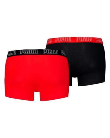 PUMA BIPACK BOXERS -NEGRO EVERYDAY TRUNK ROJO