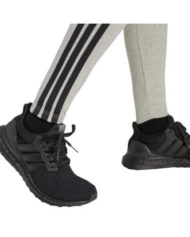 LEGGINGS ADIDAS 3 FAIXAS SJ LEG CINZA COM LISTRAS PRETAS JE0068 GRIS
