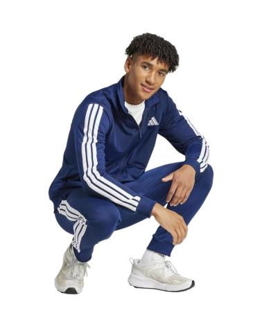 ADIDAS 3-STRIPES TRACKSUIT JI8859 NAVY BLUE WITH WHITE STRIPES AZUL MARINO
