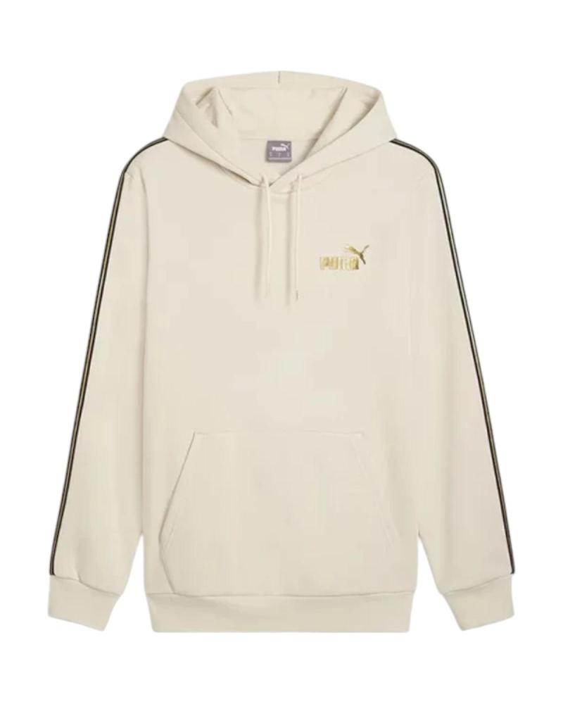 PUMA ESSENTIALS TAPE HOODIE BEIGE BEIGE