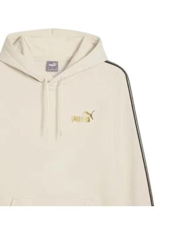PUMA ESSENTIALS TAPE HOODIE BEIGE BEIGE