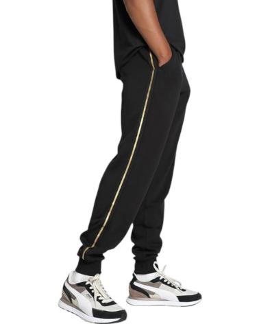 PUMA PANTALONES ESS TAPE MINIMAL GOLD SWEATPANTS FLEECE 685 NEGRO