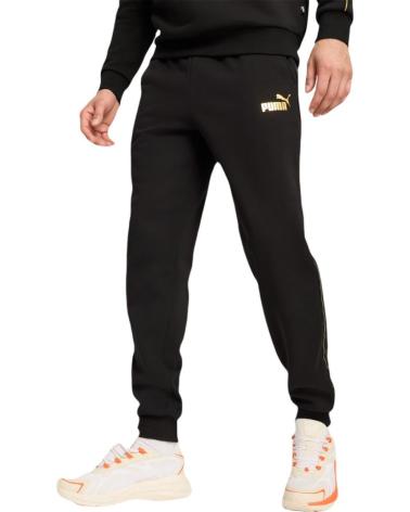 PUMA PANTALONES ESS TAPE MINIMAL GOLD SWEATPANTS FLEECE 685 NEGRO