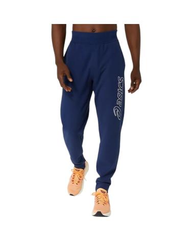 ASICS LOGO SWEATPANT TRACK PANTS 2031E189-404 NAVY BLUE AZUL MARINO