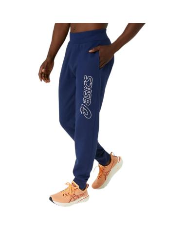 ASICS LOGO SWEATPANT TRACK PANTS 2031E189-404 NAVY BLUE AZUL MARINO