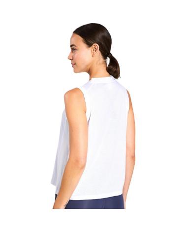 ADIDAS ESSENTIALS LOGO WHITE SLEEVELESS T-SHIRT IT0540 CLARO