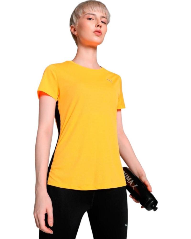 CAMISETA PUMA RUN FAVORITE VELOCITY SUN ATREAM 5250 AMARILLA NARANJA NARANJA