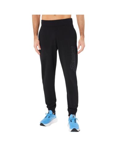 Calças-para-fãs-de-esportes-ASICS-PANTALONES-LOGO-SWEATPANT-GRAFITO-GRIS-2031E189-002-PANT-HOM-NEGRO