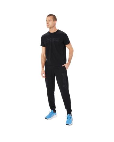 Calças-para-fãs-de-esportes-ASICS-PANTALONES-LOGO-SWEATPANT-GRAFITO-GRIS-2031E189-002-PANT-HOM-NEGRO