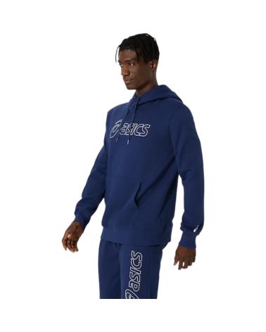 ASICS BIG LOGO OTH HOODIE BLEU MARINE 2031E187-401 AZUL MARINO