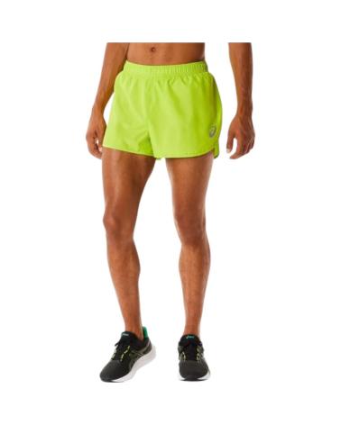 ASICS CORE SPLIT RUNNING SHORTS LIMA ZEST 2011C343-302 VERDE