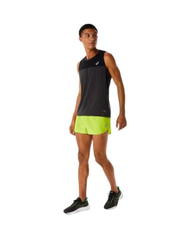 ASICS CORE SPLIT RUNNING SHORTS LIMA ZEST 2011C343-302 VERDE