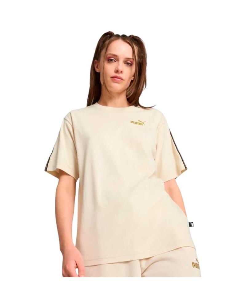 PUMA ESSENTIALS MINIMAL GOL T-SHIRT BEIGE 685292-87 BEIGE